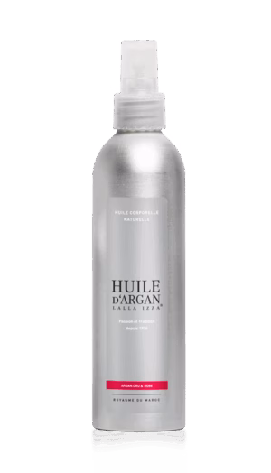 "L'harmonie de la nature, découvrez un soin Corporelle d'Excellence, fusion exquise de 94% d'huile d'argan pure et 6% d'huile essentielle de rose.