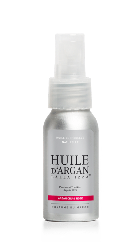 "Huile Corporelle d'Excellence à l'huile d'argan et à l'huile essentielle de rose"