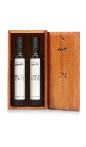 COFFRET CADEAU DUO D'HUILE D'ARGAN COSMETIQUE 2x100 ml