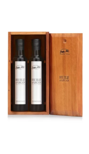 COFFRET CADEAU DUO D'HUILE D'ARGAN COSMETIQUE 2x100 ml